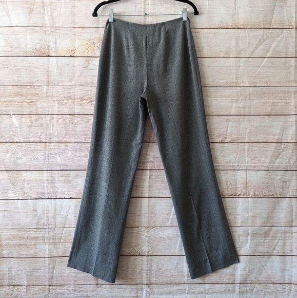 Ralph Lauren Black Label Size 8 Grey Classic Dress Pants Side Zip St Wide Leg - Picture 7 of 10